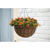 Kép 3/4 - Nature Függőkosár kerek, 17 x D35 cm, antracitszürke