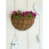 Kép 2/4 - Nature Függőkosár negyedgömb, 17 x D35 cm, zöld