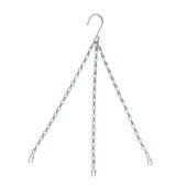 Kép 1/4 - Nature Galvanizált lánc függőkosárhoz, 35 cm, ezüst