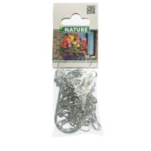 Kép 4/4 - Nature Galvanizált lánc függőkosárhoz, 35 cm, ezüst