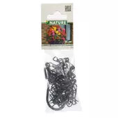Kép 4/4 - Nature Lakkozott lánc függőkosárhoz, 35 cm, fekete