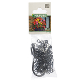 Kép 4/4 - Nature Lakkozott lánc függőkosárhoz, 45 cm, fekete