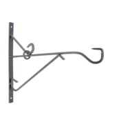 Kép 1/2 - Nature Fali virágtartó konzol, 28,5 x 35 cm, szürke