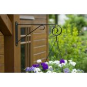 Kép 3/4 - Nature Fali virágtartó konzol, 25 x 48 cm, antracitszürke