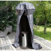 Kép 1/4 - Nature Kerti teraszmelegítő takaró, 250 cm, D128/62 cm, grafitszürke
