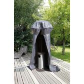 Kép 2/4 - Nature Kerti teraszmelegítő takaró, 250 cm, D128/62 cm, grafitszürke