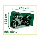 Kép 5/5 - Nature Motor takaró, 125 x 265 x 105 cm, grafitszürke