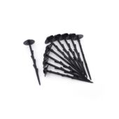 Kép 1/5 - Nature Műanyag rögzítőtüske talajtakaróhoz, 10 db, 20 cm, fekete