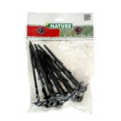 Kép 5/5 - Nature Műanyag rögzítőtüske talajtakaróhoz, 10 db, 20 cm, fekete