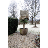 Kép 3/5 - Nature Juta növényvédő takaró zsák, 100 x 118 cm, D75 cm, barna