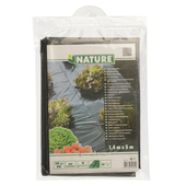 Nature fekete talajtakaró fólia, ültetőnyílások nélkül 1,40 x 5 m - 30 μ