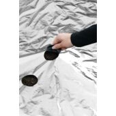 Kép 3/5 - Nature LDPE/LLDPE talajtakaró fólia, fekete/ezüst 175 x Ø 60 mm - 0,95 x 5 m