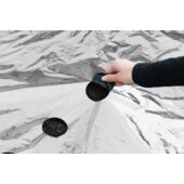Nature LDPE/LLDPE talajtakaró fólia, fekete/ezüst 175 x Ø 60 mm - 0,95 x 5 m