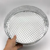 Kép 5/5 - Nature fém kerti szita, 7,4 x D37 cm, 12 mm, szürke