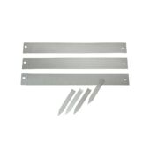 Kép 4/4 - Galvanizált acélból készült szegély, hajlítható, matt szürke 10,2x91,4 cm, 3 db/csomag