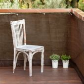 Kép 1/4 - Nortene-Catral Mesh Balcony Easy erkélyháló, 160 g/m2, barna, 90 cmx 5 méter