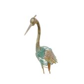 Kép 3/3 - Nortene Heron Kócsag figura fémből 90 cm