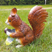 Kép 4/5 - Nortene Squizy dekoratív fém mókus 23 cm