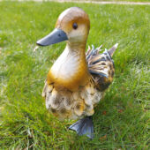 Kép 4/5 - Nortene Ducky dekoratív fém kacsa figura, 31 cm magas