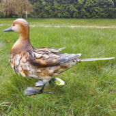 Kép 5/5 - Nortene Ducky dekoratív fém kacsa figura, 31 cm magas