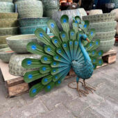Kép 2/5 - Nortene  Peacock Páva figura fémből