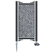 Kép 7/13 - Nortene Mosaic mintás térelválasztó , futtató panel antracit 1x2m