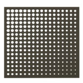 Kép 1/3 - Nortene Moon Panel dekoratív panel rozsdabarna, kör mintázattal 1x1 m