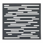Kép 1/6 - Nortene Nautic dekoratív panel antracit, vonal mintázattal 1x1 m