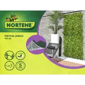 Kép 6/6 - Nortene Vertical Jungle műanyag zöldfal a dzsungel növényeivel (100×100 cm)