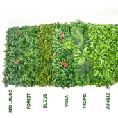 Kép 4/12 - Nortene Vertical Forest zöldfal, növényfal műanyag, természetes hatás - az erdő növényeivel (100x100cm)