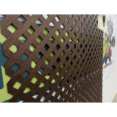 Kép 6/8 - Nortene Privat térelválasztó panel, 1x2 m, barna