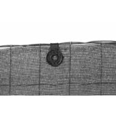 Kép 4/15 - Nortene Extranet árnyékoló háló, antracit, 2x10m, 80%-os takarás