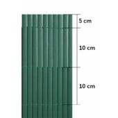 Kép 6/8 - Nortene-Catral Litecane ovális profilú műanyag nád, 1x3m, zöld