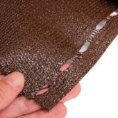 Kép 3/9 - Nortene Recynet Plus szőtt árnyékoló háló gomblyukakkal, 1x5 barna (Totaltex), 95%-os takarás