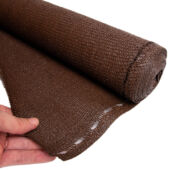 Kép 2/9 - Nortene Recynet Plus szőtt árnyékoló háló gomblyukakkal, 1x5 barna (Totaltex), 95%-os takarás