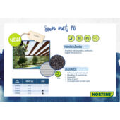 Kép 3/3 - Nortene Sun-Net / HDPE  árnyékolóháló pergolára, fekete, 3x4m