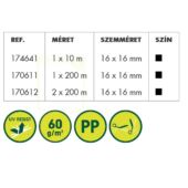 Kép 3/6 - Nortene Avinet 90 vakondháló, 60g/m2, 16x16mm, 1x200, Fekete