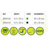 Kép 3/5 - Nortene Poultry Meshes (B-92) kerti rács, 90cm x 25 m, fekete