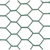 Nortene Galvanex Plast 3x csavart, univerzális, műanyaggal bevont drótháló, 0,5x10, Zöld