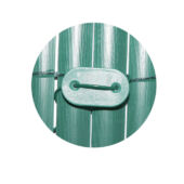 Kép 2/3 - Nortene Fixcane műanyag nádfonat rögzítéséhez, 26 db/csomag - 16 cm, zöld