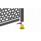 Kép 2/2 - Nortene Basfix Floor padlóba rögzítéshez