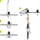 Kép 2/4 - Nortene Twister Fix Fém kapocs ( Twister Kit kötözőhőz) (160 mm) 200 db