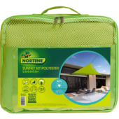 Kép 1/8 - Nortene napvitorla háromszög alakú - 3,6 x 3,6 x 3,6, zöld (Sun-Net Kit Polyester)