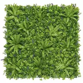 Kép 2/6 - Nortene Vertical Jungle műanyag zöldfal a dzsungel növényeivel (100×100 cm)