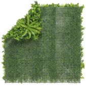 Kép 7/12 - Nortene Vertical Jungle műanyag zöldfal a dzsungel növényeivel (100×100 cm)
