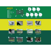 Kép 10/11 - Nortene Mosaic mintás térelválasztó , futtató panel, barna