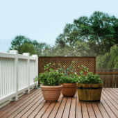 Kép 2/8 - Nortene Privat térelválasztó panel, 1x2 m, barna