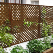 Kép 5/8 - Nortene Privat térelválasztó panel, 1x2 m, barna