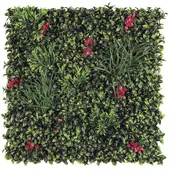Kép 2/10 - Nortene Vertical Villa műanyag zöldfal murvafürt virágokkal (100x100cm)
