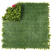 Kép 4/10 - Nortene Vertical Villa műanyag zöldfal murvafürt virágokkal (100x100cm)